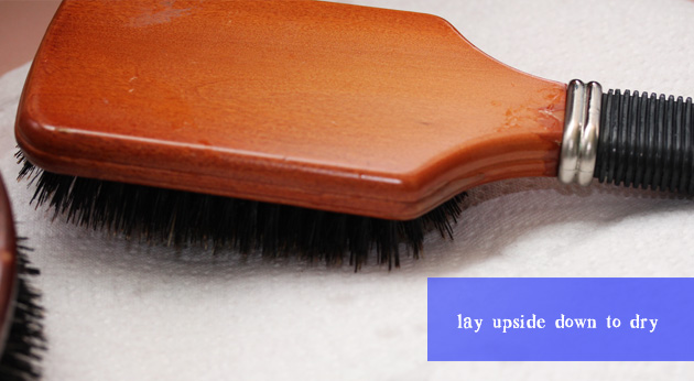 clean your hair brush