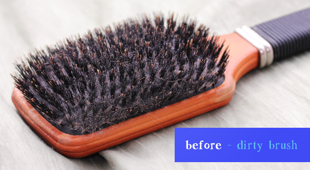 how to properly clean your hair brush