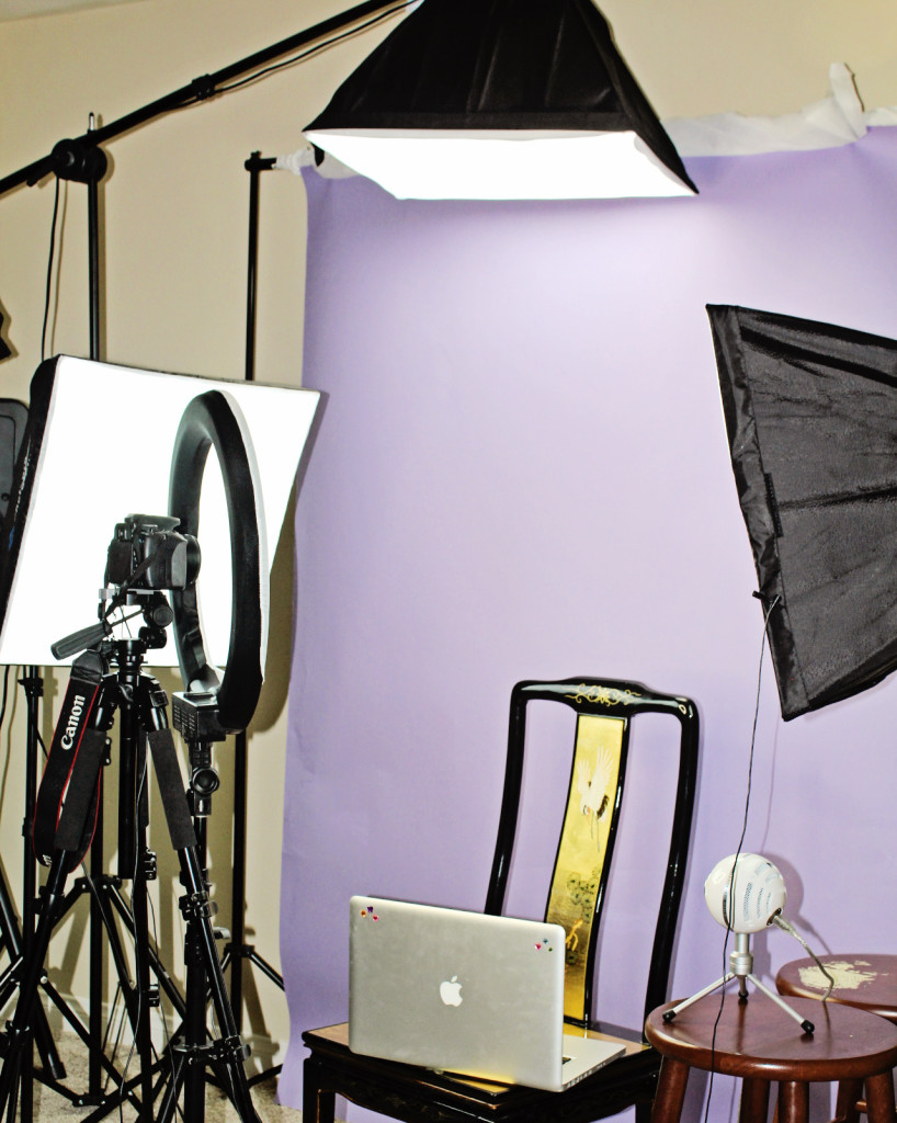 lighting and video equipment